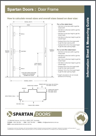 Door Jamb Height Chart