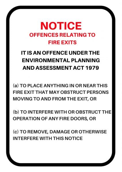 Fire Door Signage