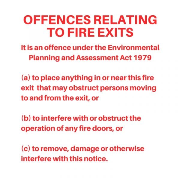 Fire Door Signage