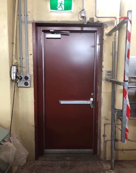 Sheeted and Capped Fire Doors