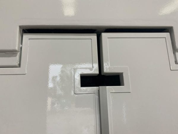 Custom Industrial Doors With I-Beam Cut Out - Spartan Doors