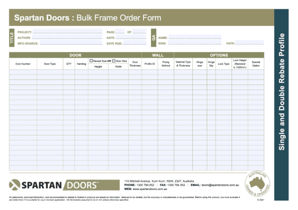 Order Form