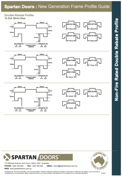 New Generation Non-Fire Rated Profile Guide