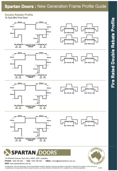 New Generation Fire Rated Profile Guide, Reversible Tool Holders