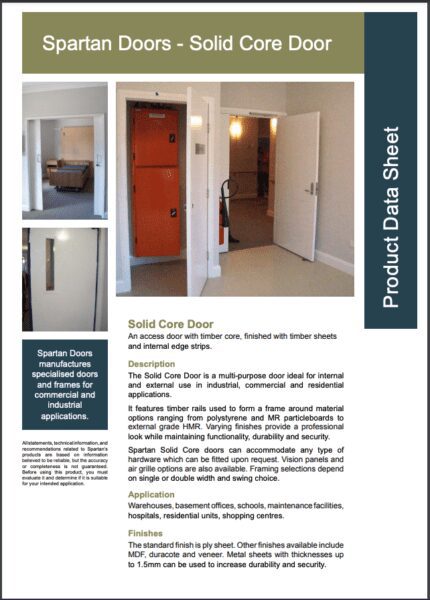 Solid Core Doors - North Eastern Door Frames